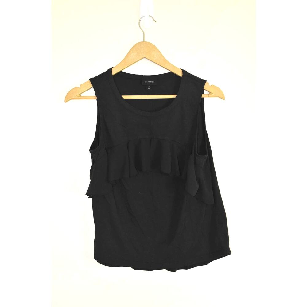 Who What Wear Ruffle Front Tank Top Size S